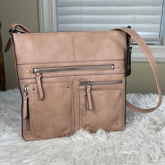 INC International Concepts ~ Riverton Messenger Large Crossbody ~ Dusty Rose~NWT - Picture 2 of 11